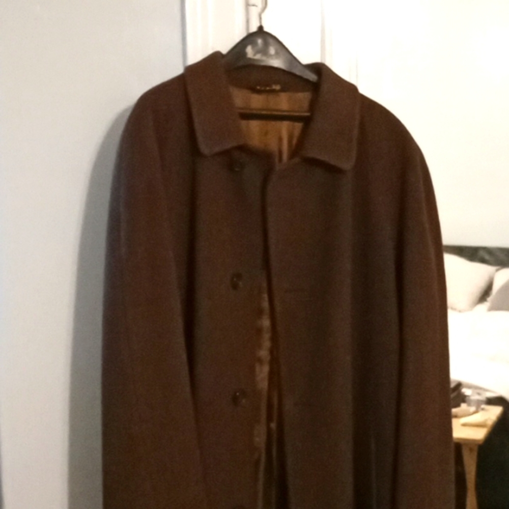A olive green coat